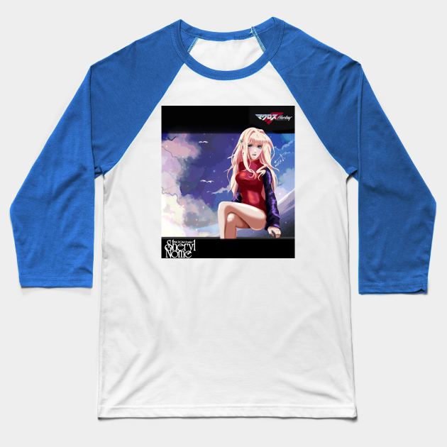 Sheryl Sky background Baseball T-Shirt by Jack A Draw